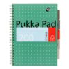 Pukka Metallic Notebook A4 Pp Cover 200pg Project Book Green