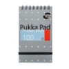 Pukka Metallic Notebook A7 100pg Top Spiral Pocket Silver
