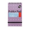 Pukka Metallic Notebook A7 100pg Top Spiral Pocket Pink
