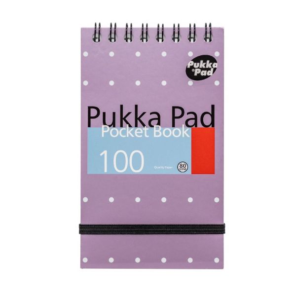 303210051-6254-MET-3-1.jpg Pukka Metallic Notebook A7 100pg Top Spiral Pocket Pink