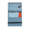Pukka Metallic Notebook A7 100pg Top Spiral Pocket Blue