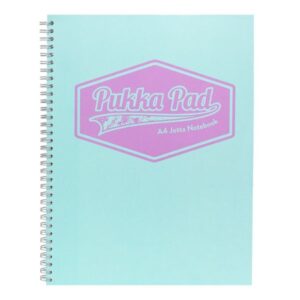 Pukka Pastel Notepad A4 Soft Cover 200pg Side Spiral Jotta Teal