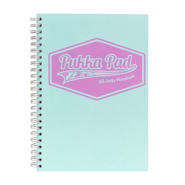 303210057-8629-MT-PST-1.jpg Pukka Pastel Notepad A5 Soft Cover 200pg Side Spiral Jotta Teal