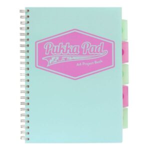 Pukka Pastel Notebook A4 Pp Cover 200pg Project Book Teal 1 Pukka Pastel Notebook A4 Pp Cover 200pg Project Book Teal