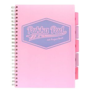 Pukka Pastel Notebook A4 Pp Cover 200pg Project Book Pink