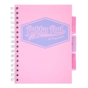 Pukka Pastel Notebook A5 Pp Cover 200pg Project Book Pink 1 Pukka Pastel Notebook A5 Pp Cover 200pg Project Book Pink