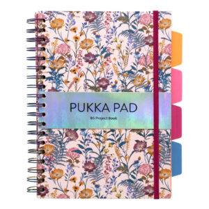 Pukka Bloom Notebook B5 Hard Cover 200pg Project Book Cream