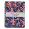 Pukka Bloom Notebook A4+ 160pg Side Spiral Jotta Round Corners Blue