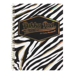 Pukka Wild Notepad A4+ Soft Cover 160pg Side Spiral Jotta Zebra