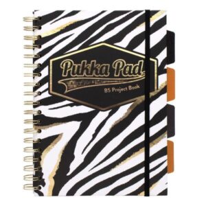 Pukka Wild Notebook B5 Hard Cover 200pg Project Book Leopard
