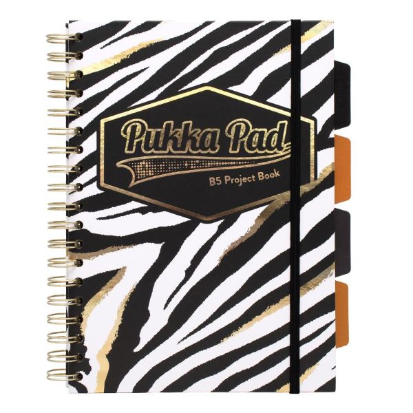 303210079-9523-WLD-1.jpg Pukka Wild Notebook B5 Hard Cover 200pg Project Book Leopard