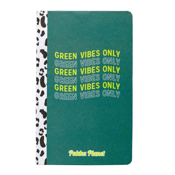 303210082-9704-SPP-1.jpg Pukka Planet Notepad A5 Soft Cover 192pg Green Vibes Only