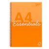 Notepad A4 Soft Cov 160pg Side Spiral Jotta Pink/orange