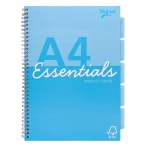 Notebook A4 Pp Cover 200pg Project Book Blue/purple 4pk
