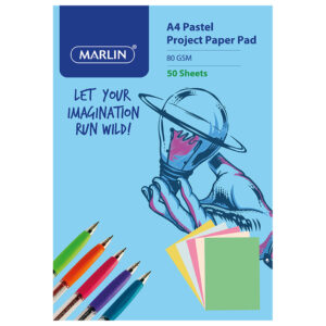 Marlin Pad Project Paper A4 80g 50sht Asst Pastel