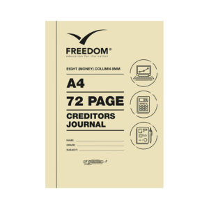 Freedom Book Account Sc A4 72pg 8 Column Creditors
