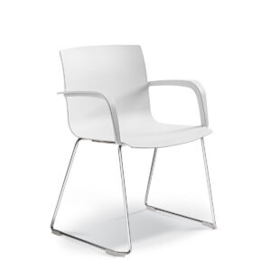 Koda Armchair Sleigh White