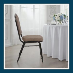 Banquet Half Back Chair - Stackable, Contract Fabric (701001)