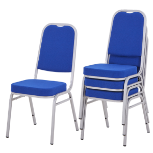 Banquet Square Back Chair - Stackable, Uncovered