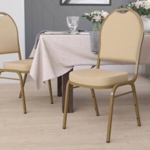 Banquet Full Round Back Chair - Stackable, Contract Fabric (701013)