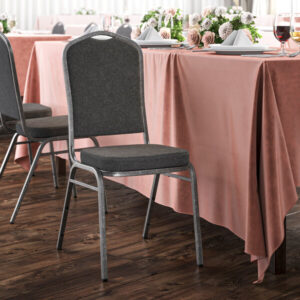 Banquet Square Back Chair - Stackable, Contract Fabric (701016)