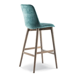 Obi Barstool Fully Upholstered Timber
