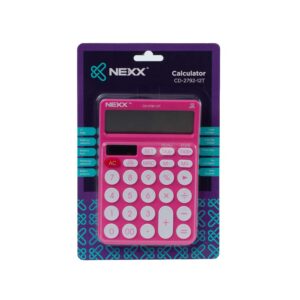 Nexx Calculator Desktop 12 Dig Bright Pink