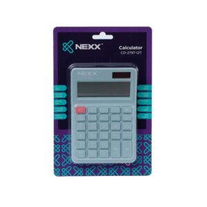 Nexx Calculator Desktop 12 Dig Pastel Blue