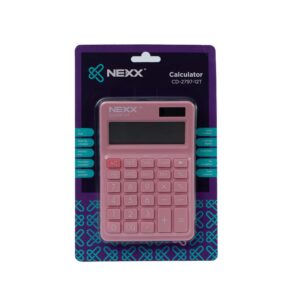 Nexx Calculator Desktop 12 Dig Pastel Pink