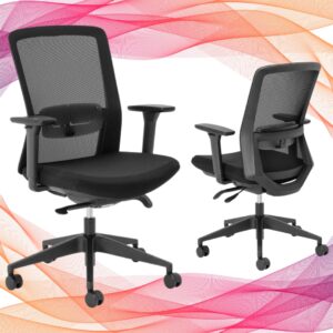 Aila Ergo Medium Back Grey Insert - Mid Back Office Chairs from Progress Office Furniture