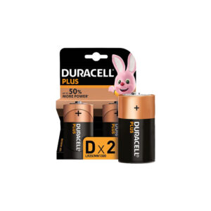 Duracell Battery D Alkaline Crd 2