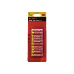 Kodak Battery Aaa Super Heavy Duty Zinc Crd 10