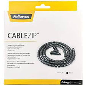Fellowes Cable Zip 2m Black