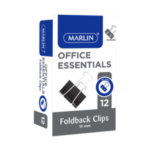 Marlin Clips Foldback 15mm Black 12’s