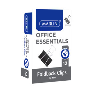 Marlin Clips Foldback 19mm Black 12’s