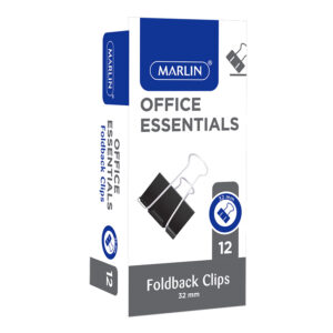 Marlin Clips Foldback 32mm Black 12’s