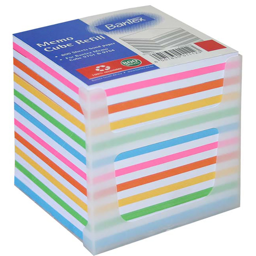 707230003-B9753-00-1.jpg BANTEX MEMO CUBE REFILL FULL SIZE