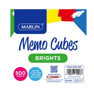 Marlin Cube Refill Full 10×10 800sht Asst Bright