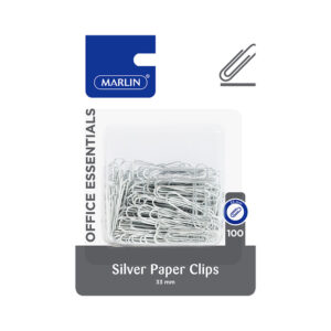 Marlin Clips Paperclip 33mm Silver Crd