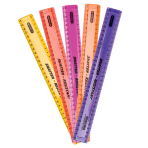 Marlin Ruler Plastic 30cm Colour 10’s Edo