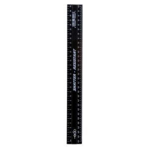Marlin Ruler Plastic 30cm Black 10’s Edo