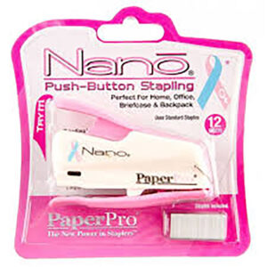 Paperpro Stapler Mini Nano Cansa 15sht Pink Dply 5