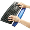Fellowes Keyboard Support Crystal Gel Blue