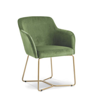 Boxx Armchair Tubular Y-Shape Frame
