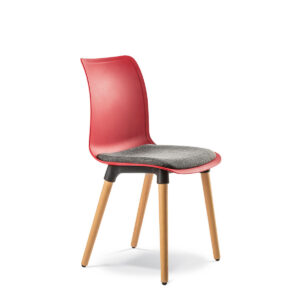 Yebo Chair Polyprop Timber 7 78020 YEBO Uphl seat Timber legs Nat Beech 1 3082ad7554da495b3bd44f1d49a972b0