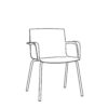 86941 KODA Armchair 4 Leg 3082ad7554da495b3bd44f1d49a972b0