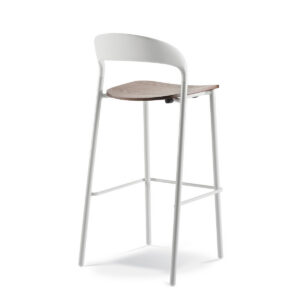 88174 TWIST Barstool White Walnut stain 3082ad7554da495b3bd44f1d49a972b0