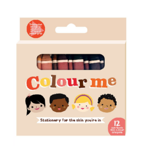 Colour Me Crayons Wax Tri-grip Skin Tones 12’s
