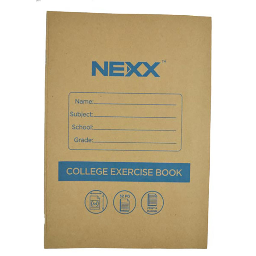 BKS0022-1.jpg Nexx Book College Exercise A4 Sc 32pg F/m