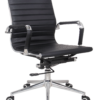 Classic Genuine Leather Medium Back - Black